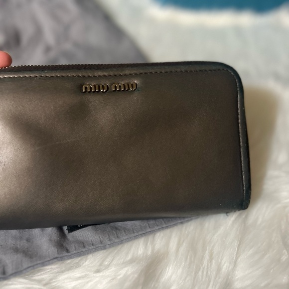 Project Miu Miu wallet grey with dust bag - Picture 1 of 10
